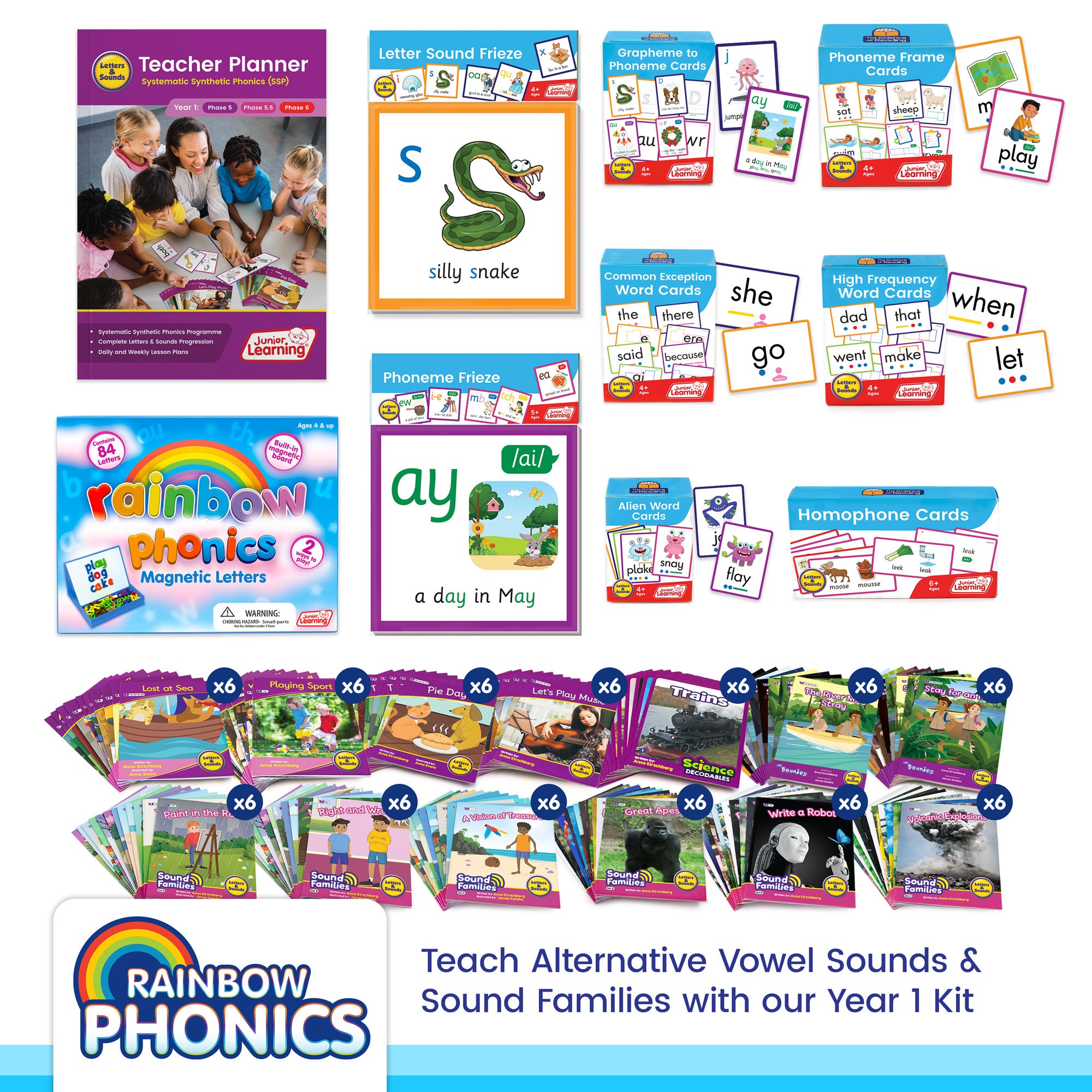 Rainbow Phonics Kits Year 1