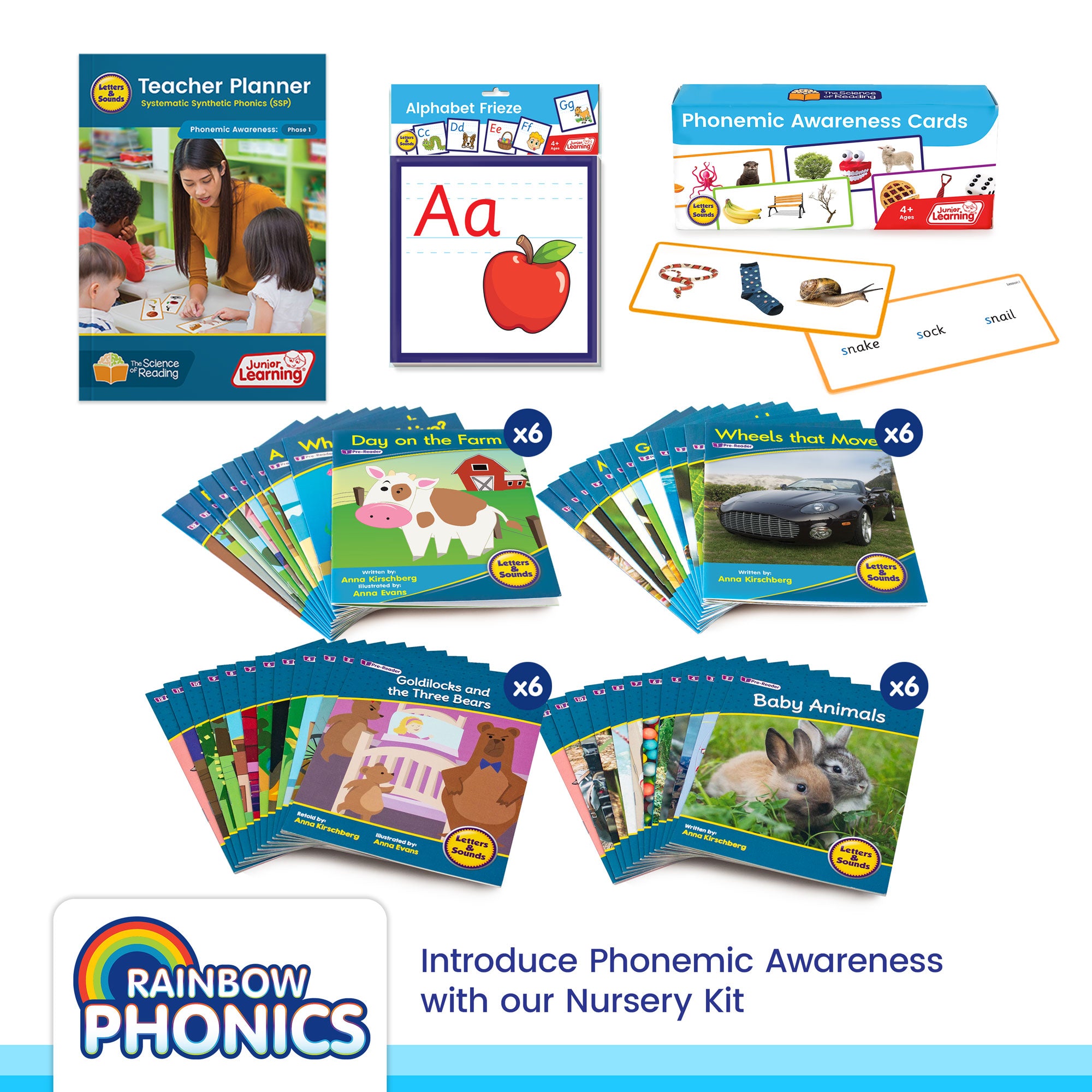 Rainbow Phonics Kits Nursery