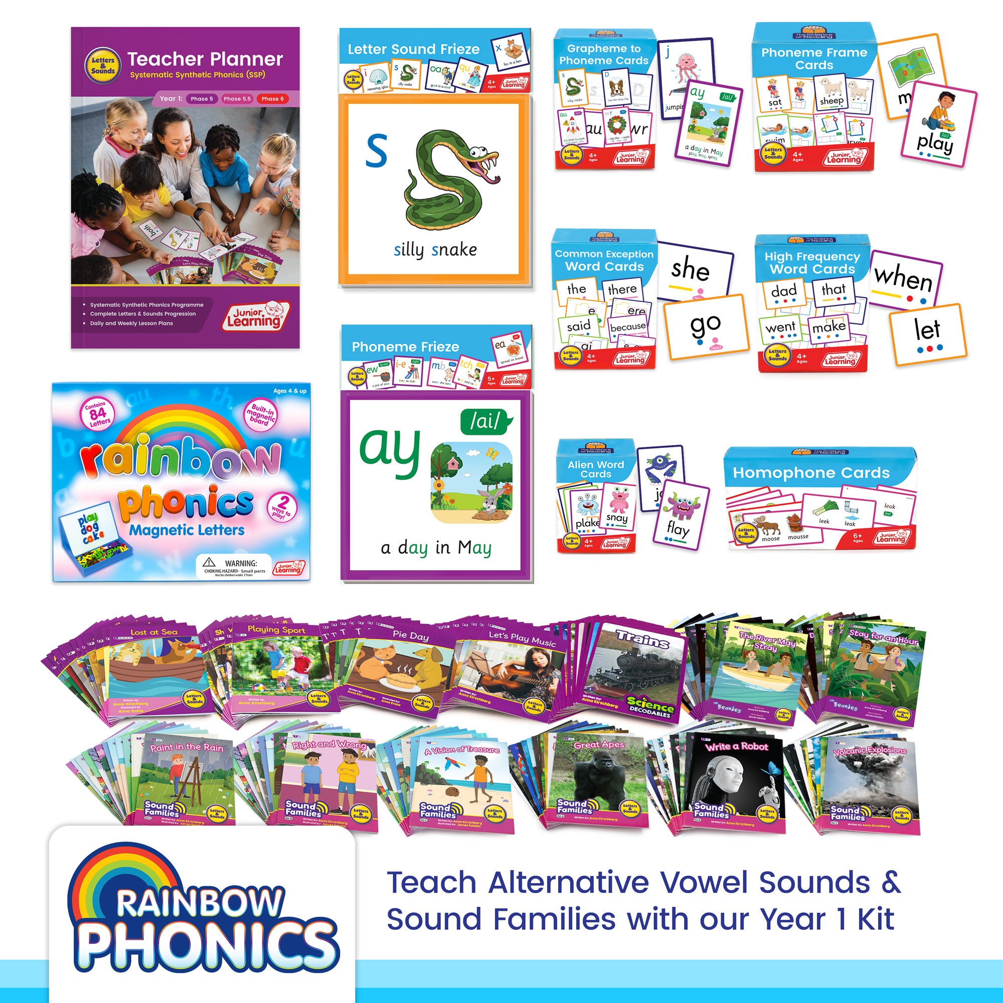 Rainbow Phonics Kits Year 1