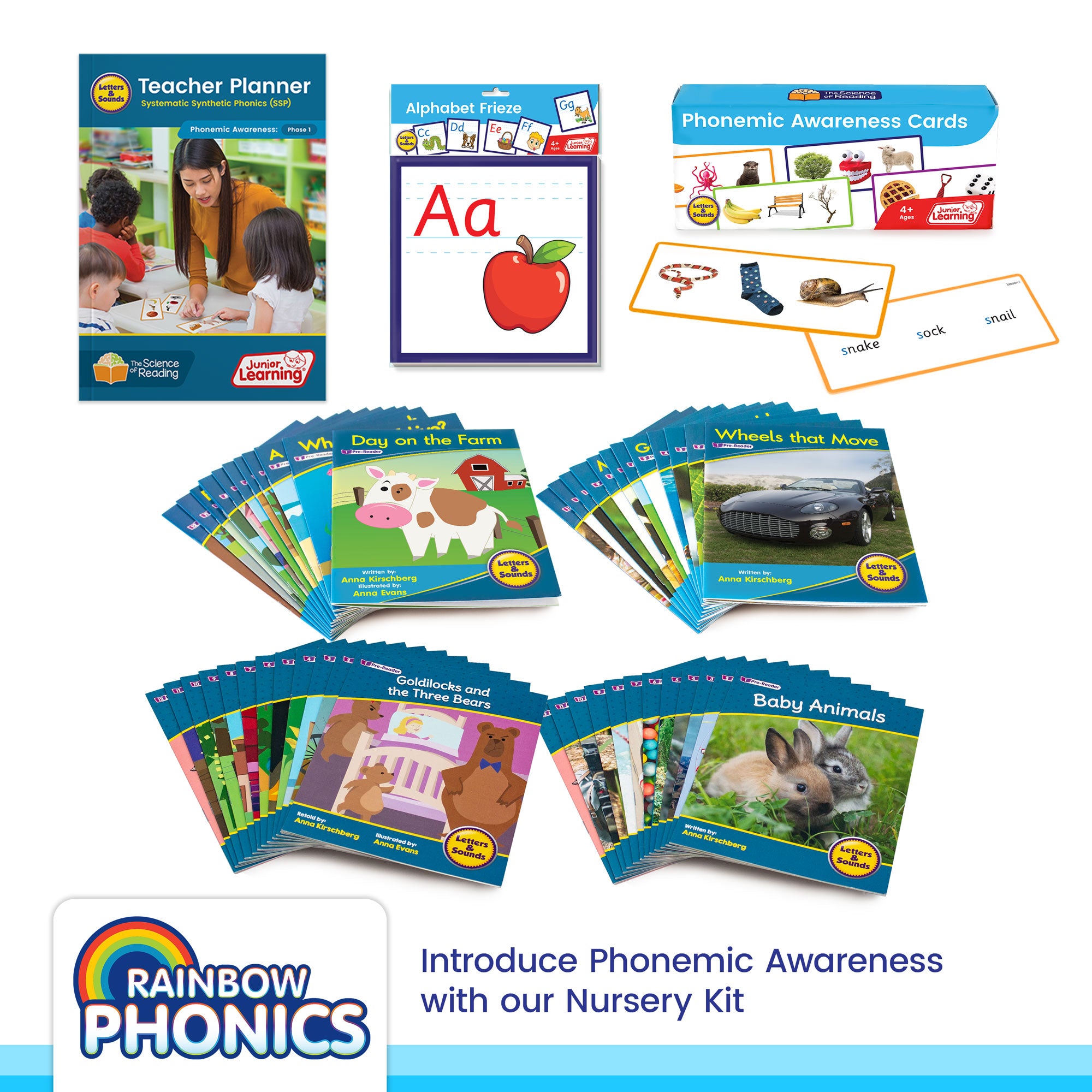 Rainbow Phonics Kits Nursery